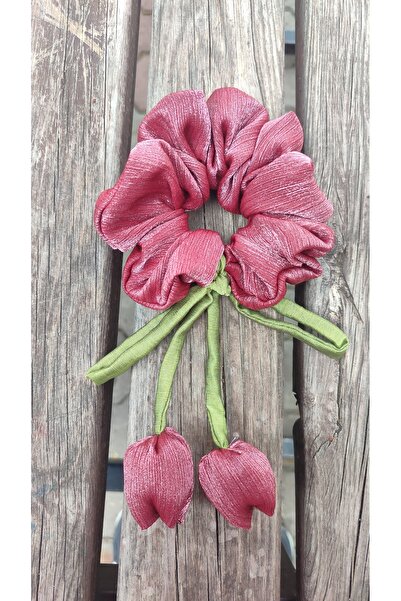 Çiğdem Tuhafiye Laleli Janjanlı Chiffon Tulip-Scented Bagel