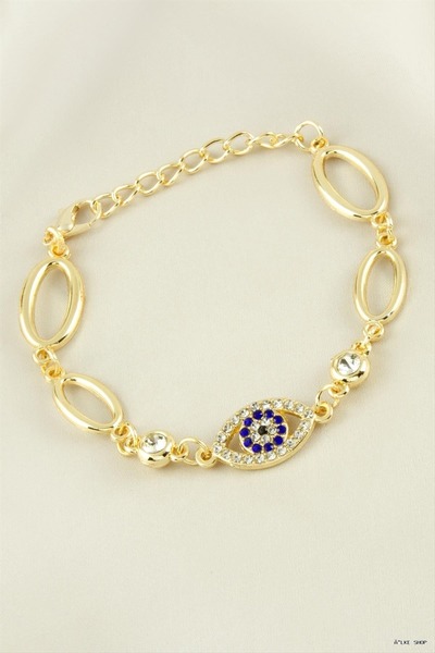 ZERO LAND Ilkestor Oval Stone Tr (11337) Bracelet Yellow