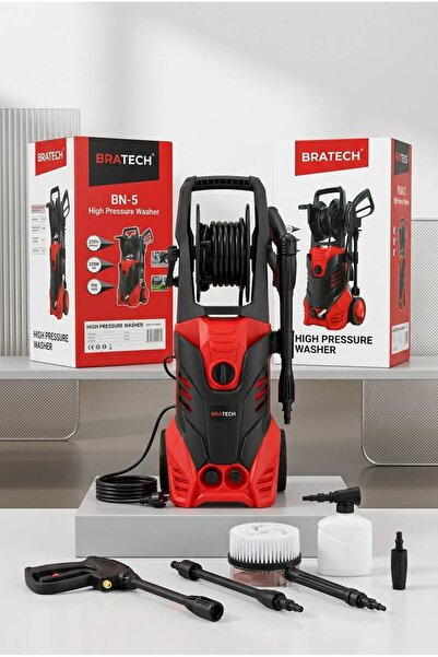 BRATECH Profesyonel Tetikli Tazyikli Yıkama Makinesi - 2200W Yüksek Basınçlı ...