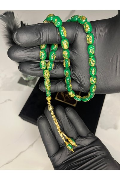 Golden Rosary Tespih (Yeşil)