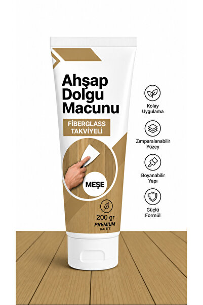 Elysian Ahşap Dolgu Macunu Profesyonel Duvar Tamir Macunu 200 Gr Mobilya MDF ...