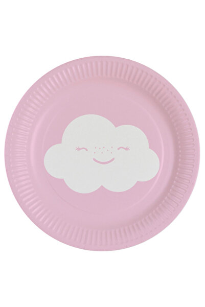 Javoli Rainbow and Cloud and Cloud paper plate 8 pcs 18 cm