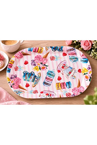 OEM Tavă decorativă din plastic 36 × 24 cm, tavă de servire, pentru cafea, ce...