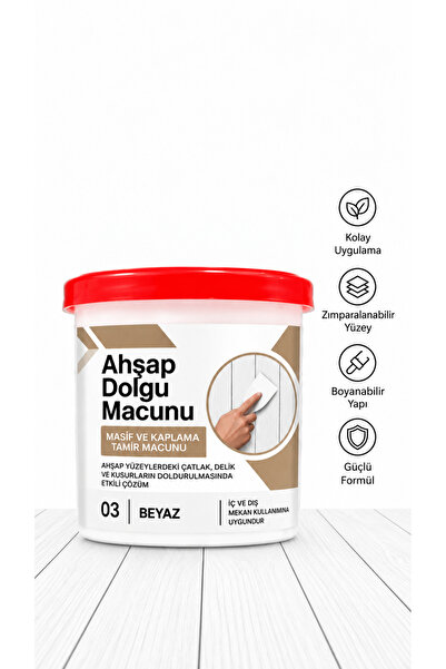 Elysian Ahşap Dolgu Macunu Profesyonel Mobilya Duvar Tamir Macunu MDF Sunta M...