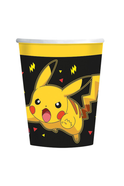 Pokémon Yellow Thunder paper cup 237 ml, set of 8