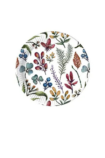 Javoli Floare Herbs farfurie de hârtie 8 buc 20 cm