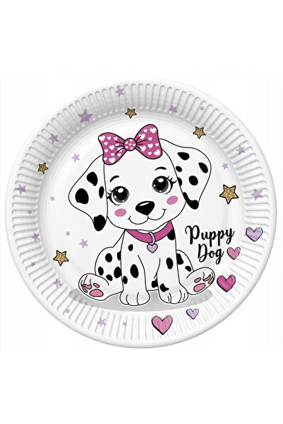 Animale Charming Puppy paper plate set of 8, 22.7 cm