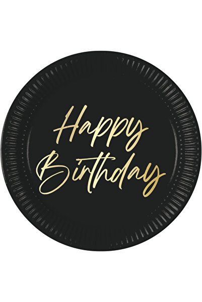 Javoli Happy Birthday Elegant Happy Birthday Paper Plate 8 pcs 23 cm FSC