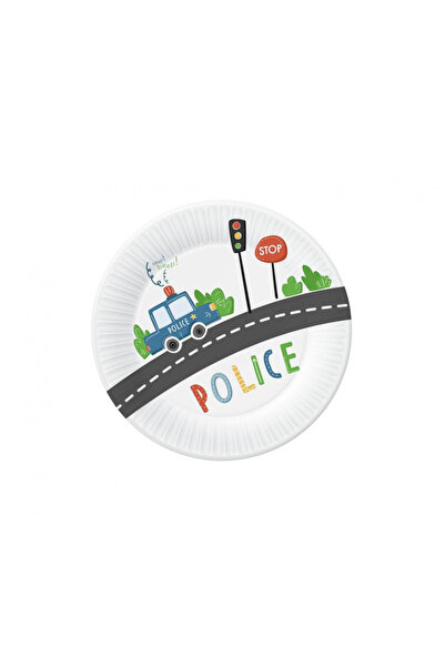 Javoli Police Beep paper plate 6 pcs 18 cm