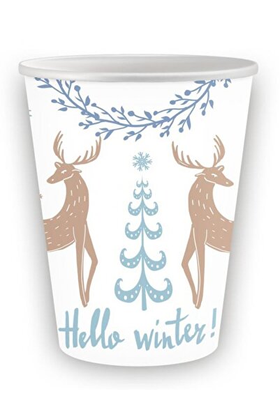 Javoli Christmas Hello Winter i paper cup 6 pcs 250 ml