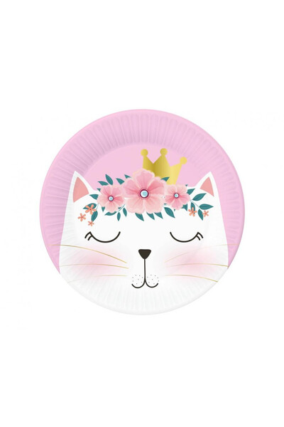 Javoli Sleepy Cat paper plate 6 pcs 18 cm