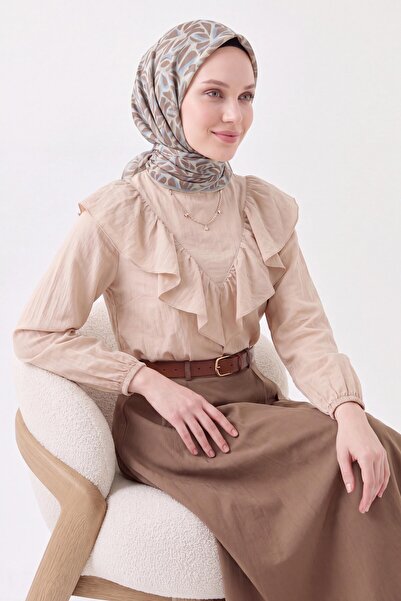 Silk Home Μαλακό Κασκόλ Πετροπλακούνι Νεροπράσινο