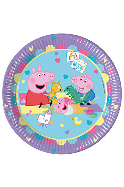 Javoli Peppa Pig With Love paper plate 8 pcs 23 cm FSC