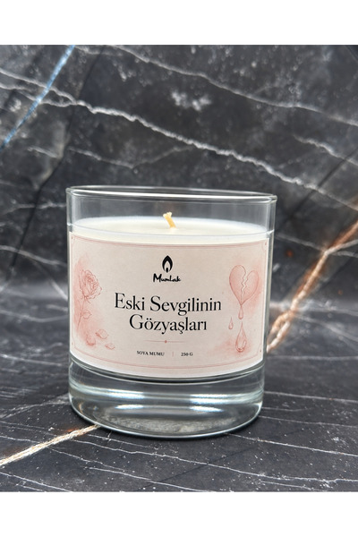 Mumlak Eski Sevgilinin Gözyaşları Sürpriz Kokulu Doğal Soya Mum 210 g