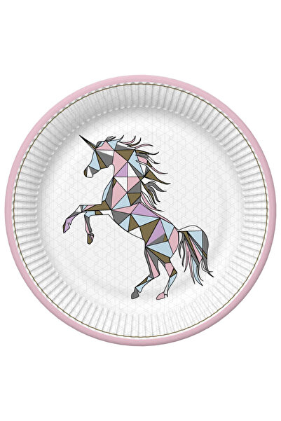 UNICORN Graphic Wild farfurii de hârtie set de 8, 22,7 cm
