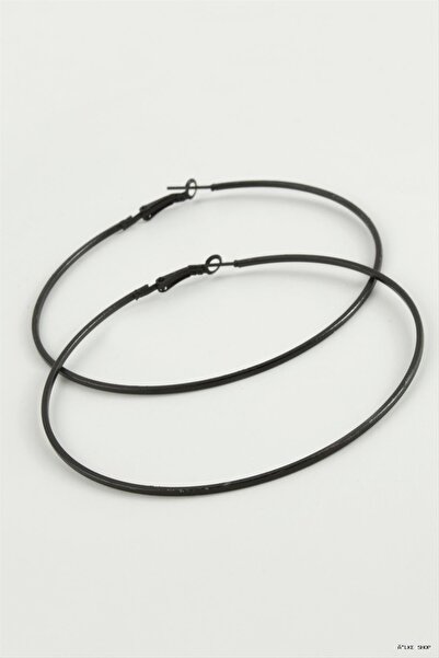 ZERO LAND Ilkestor Thin Tube Metal Hoop Earrings 8-9-10 cm (31220) 9 cm