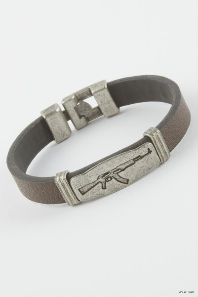 ZERO LAND ILKESTOR Gun Faux Leather (141435) Wrist Strap, Brown