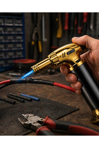 ARMÜZ Brichetă cu gaz butan, torță cu flacără puternică, cu design elegant