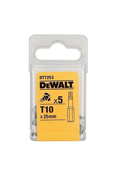 Dewalt Set de 5 biți Torx, TX10, 25 mm, Metal, Argintiu