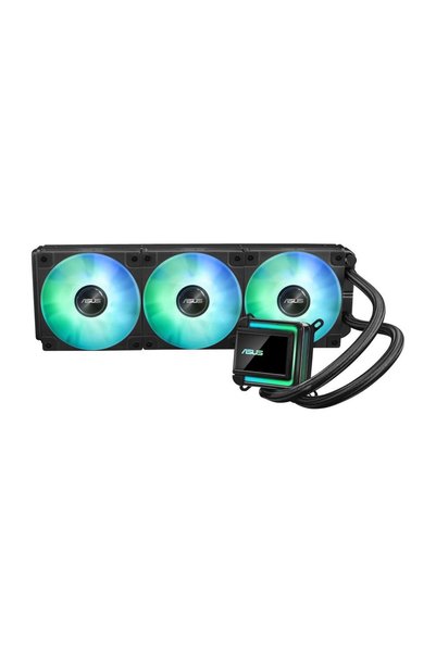 ASUS Cooler CPU AIO MAX Gaming LC 360 ARGB LCD, cu ecran IPS de 2.4 inch, Negru