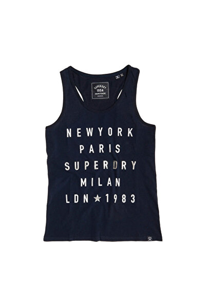SUPERDRY Γυναικείο Αμάνικο Μπλουζάκι XL