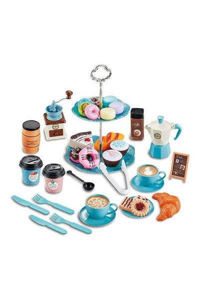 Arabest Kitchen Food Coffee Machine Afternoon Tea House Pretend Play Set