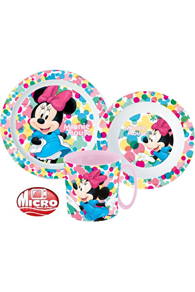 disney minnie Feel Good set de tacâmuri, set micro plastic cu cană 350 ml