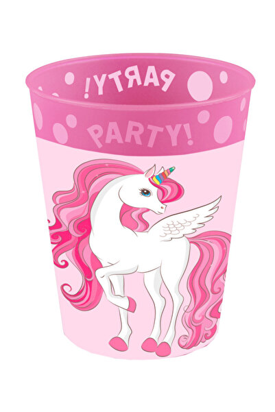 UNICORN Σετ πλαστικών ποτηριών μικρο-πρέμιουμ σε χρώματα ουράνιου τόξου, 4 τε...