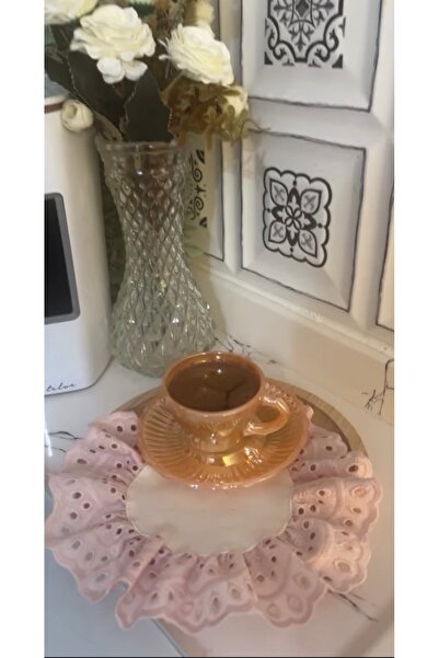 NURGİTA HOME Fırfırlı Fistolu Duck Keten Kahve Sunum Peçetesi & Kokteyl Peçet...