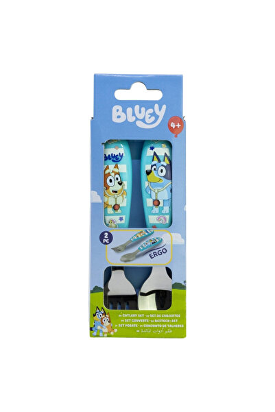 bluey Yummy set de tacâmuri ergonomice din metal - 2 bucăți