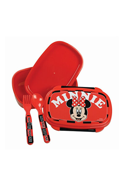 disney minnie Surf sandwich box + cutlery set