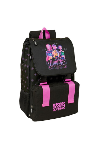 Javoli Fetele Kpop la vânătoare de demoni Negra rucsac școlar extensibil, gea...