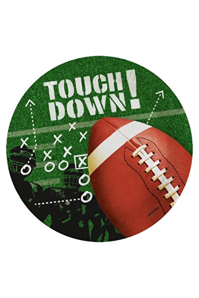 Sport Touchdown Farfurie de hârtie fotbal american 8 buc 23 cm