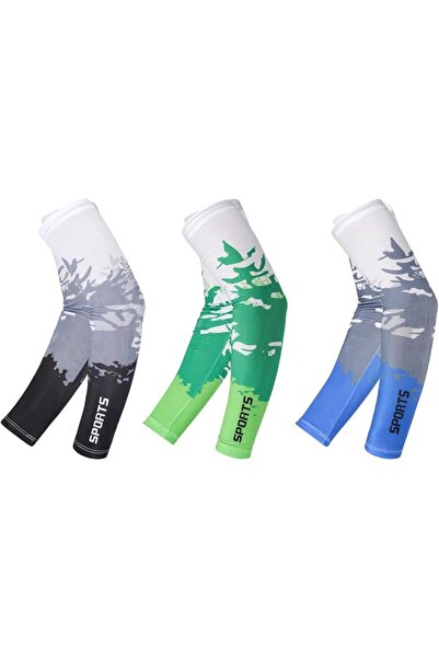 GENERAL Men's 3 Pairs UV Protection Arm Sleeves, Cooling Compression Athletic...
