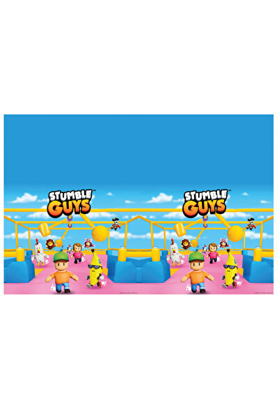 Stumble Guys Chaos Runner plastic Tablecloth 120x180 cm