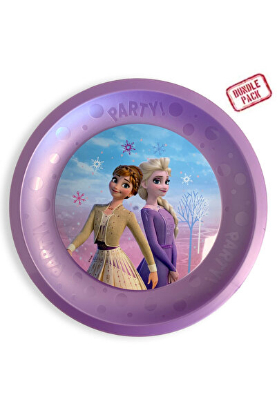Javoli Disney Frozen Wind Premium Plastic Plate Set Micro 4 Pieces 21 cm