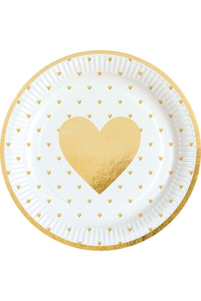 Javoli Love Everyday paper plate 8 pieces 23 cm