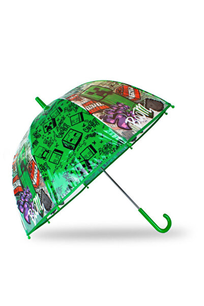 MINECRAFT Boom umbrelă transparentă pentru copii Ø70 cm