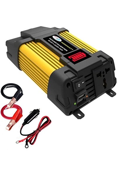 MarlaMall 300W Car Power Inverter, DC 12V to 220V AC Car Inverter with Led Ba...