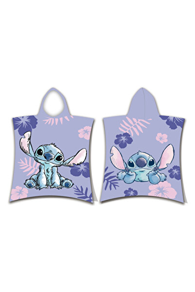 Javoli Disney Lilo și Stitch Purple poncho prosop de plajă 50x115 cm