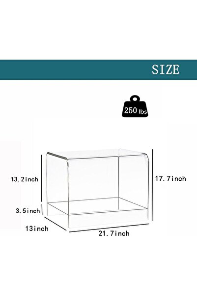 Rassam Al Khaleej 21" Acrylic Shower Stool with Storage Shelf - Waterproof Ba...