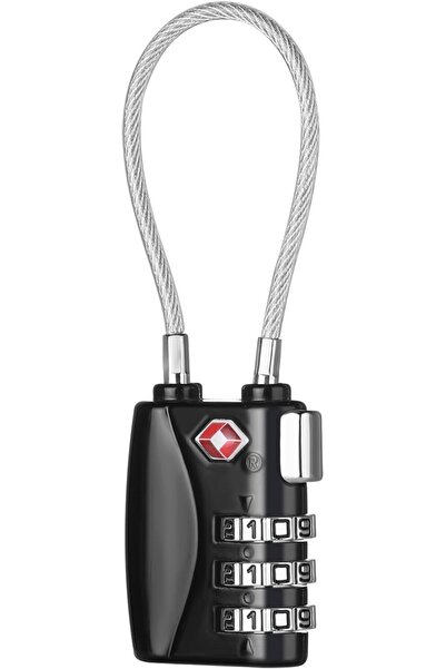 GENERAL ZHEGE TSA Approved Luggage Locks, Travel Padlock, 3 Digit (Black)
