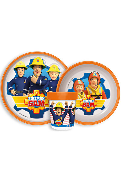 Pompierul Sam Rescue Mission set de masă antiderapant, set mic din plastic