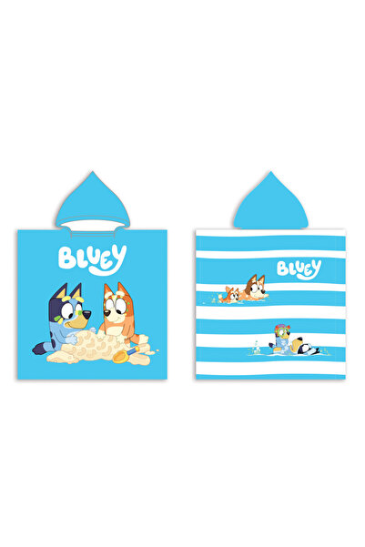 bluey Sandy Fun Poncho beach towel 50x100 cm (Quick Dry)