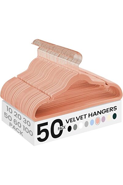 SONGMICS Velvet Hangers 50 Pack, Non-Slip Clothes Hangers, Suit Hangers with ...