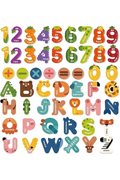 JOYZZZ Early Childhood Education Magnetic Puzzle, 26 Alphabet Letters and 10 ...