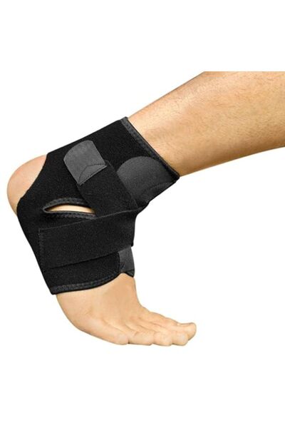 Generic Breathable Neoprene Ankle Support Brace For Sprained (Black Color)