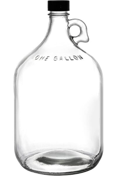 Dicunoy 1 Gallon Glass Jugs, 128 OZ Large Fermenting Jug with Seal Lid, Wine ...