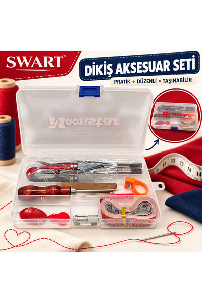 Swart Singer Zetina Janome Moonstar Kutulu Dikiş Aksesuar Seti İplik Makası M...