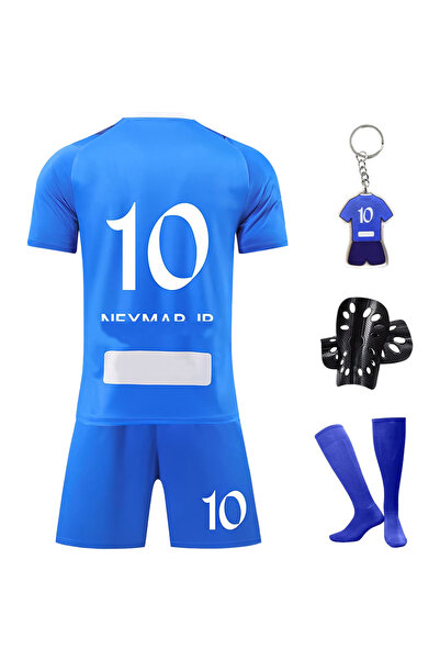 OtherMax Costum de Fotbal pentru Copii cu Numărul 10 Set Complet Albastru 130...